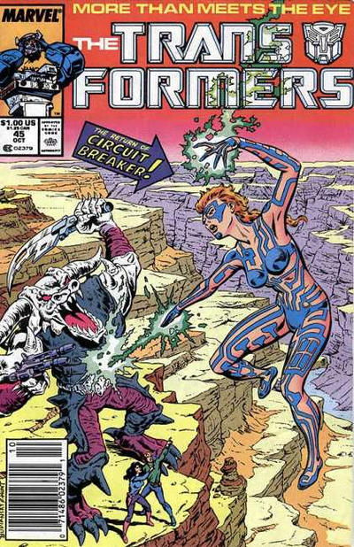 The Transformers 1984 #45 Newsstand ed. - back issue - $3.00