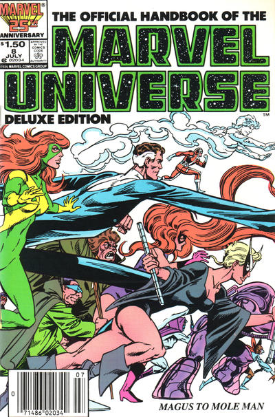 The Official Handbook of the Marvel Universe Deluxe Edition 1985 #8 Newsstand ed. - back issue - $5.00