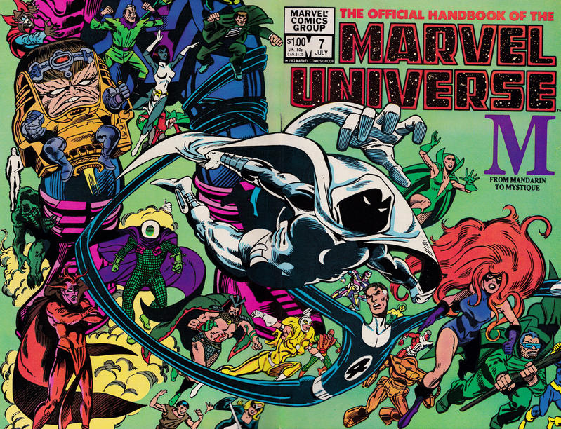The Official Handbook of the Marvel Universe 1983 #7 Direct ed. - back issue - $4.00