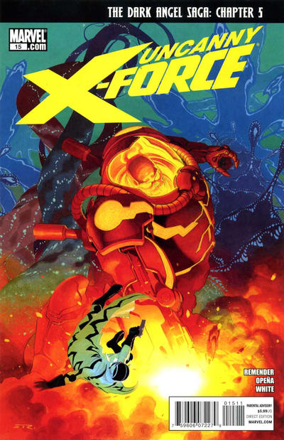 Uncanny X-Force 2010 #15 Esad Ribic Cover - back issue