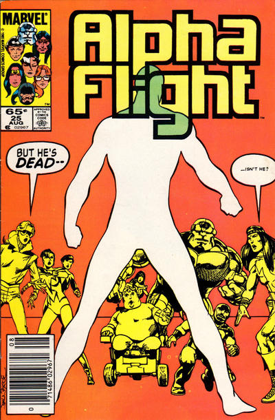 Alpha Flight 1983 #25 Newsstand ed. - back issue - $3.00