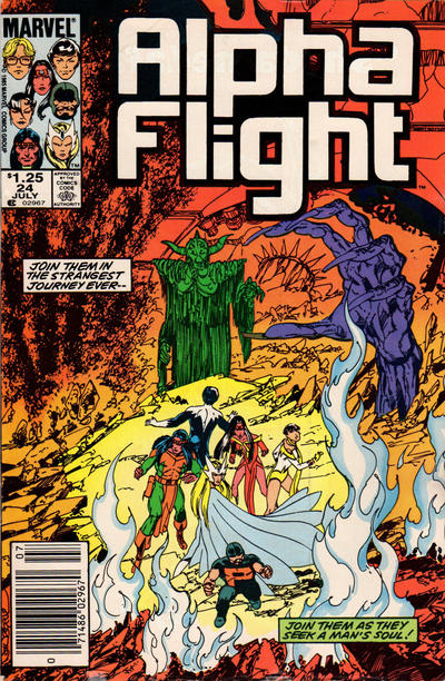 Alpha Flight 1983 #24 Newsstand ed. - back issue - $3.00