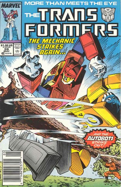 The Transformers 1984 #28 Newsstand ed. - back issue - $4.00