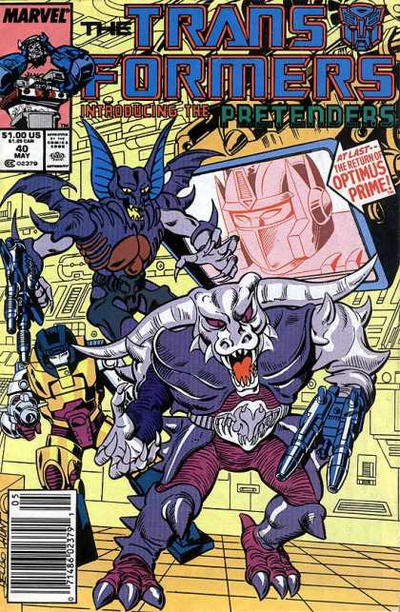 The Transformers 1984 #40 Newsstand ed. - back issue - $3.00