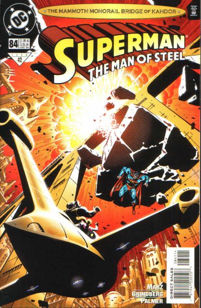 Superman: The Man of Steel 1991 #84 Direct Sales - back issue - $3.00