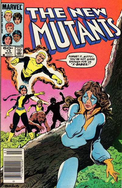 The New Mutants 1983 #13 Newsstand ed. - back issue - $12.00