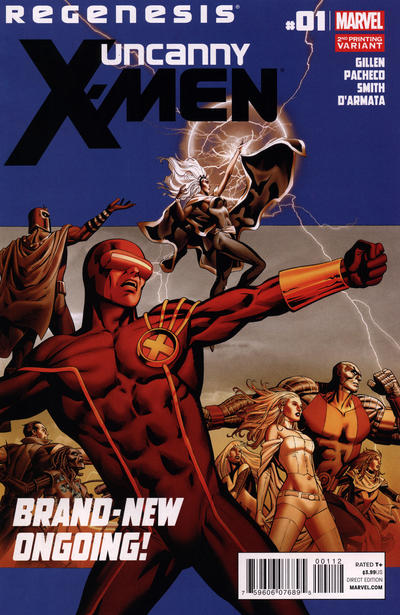 Uncanny X-Men 2012 #1 Second Printing Variant Cover - back issue - $2.00