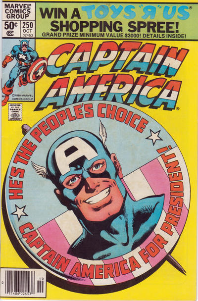 Captain America 1968 #250 Newsstand ed. - back issue