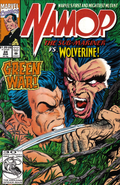 Namor, the Sub-Mariner 1990 #24 - back issue - $3.00
