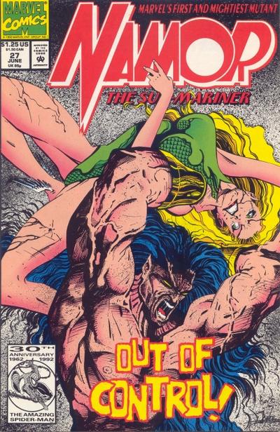 Namor, the Sub-Mariner 1990 #27 - back issue - $3.00
