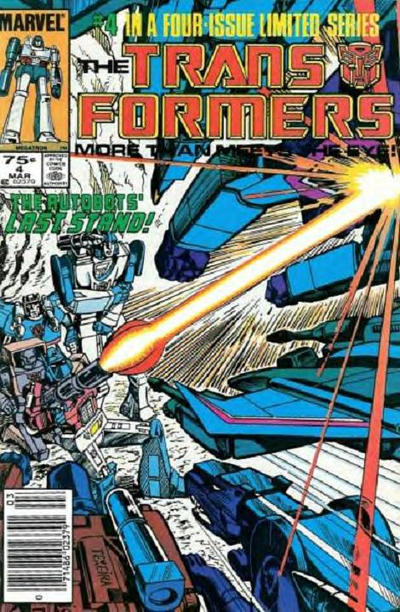 The Transformers 1984 #4 Newsstand ed. - back issue - $18.00
