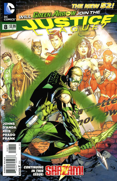 Justice League 2011 #8 Direct Sales - back issue