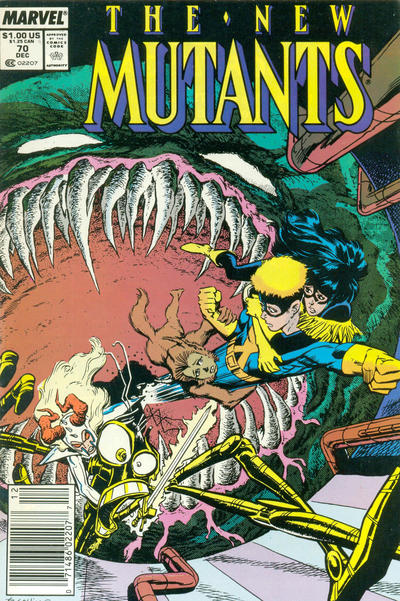 The New Mutants 1983 #70 Newsstand ed. - back issue - $3.00