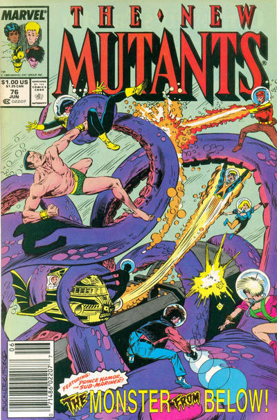 The New Mutants 1983 #76 Newsstand ed. - back issue - $3.00