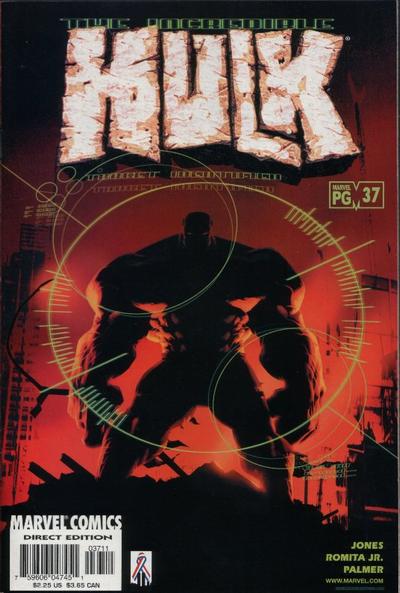 Incredible Hulk 2000 #37 Direct Edition Signed by John Romita Jr. - back issue