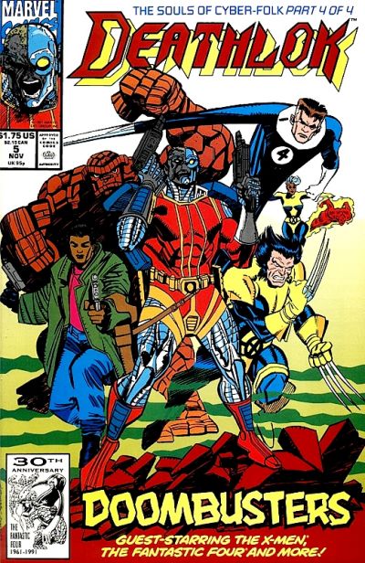 Deathlok 1991 #5 Direct ed. - back issue - $2.00