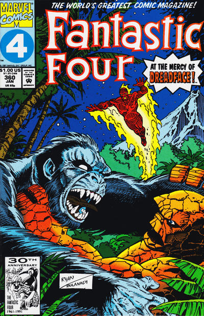 Fantastic Four 1961 #360 Direct ed. - back issue