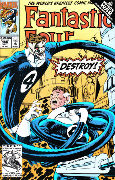 Fantastic Four 1961 #366 Direct ed. - back issue