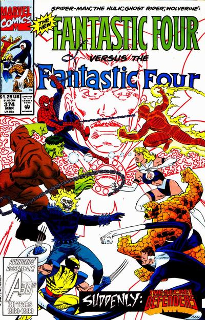Fantastic Four 1961 #374 Direct ed. - back issue - $3.00