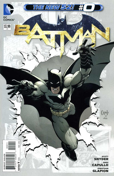Batman 2011 #0 Greg Capullo Cover - back issue - $4.00