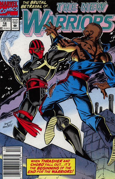 The New Warriors 1990 #18 Newsstand ed. - back issue - $3.00