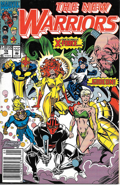 The New Warriors 1990 #19 Newsstand ed. - back issue - $3.00