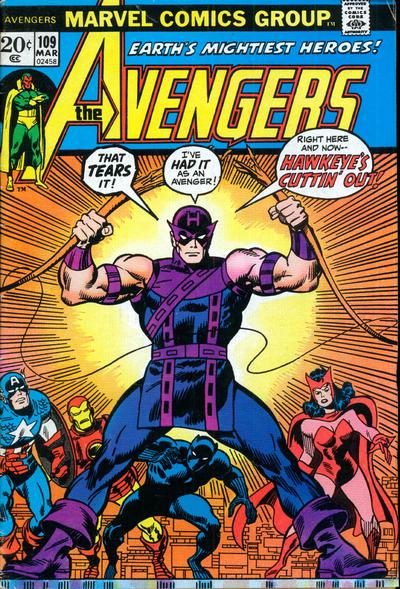 The Avengers 1963 #109 Regular Edition - back issue - $15.00