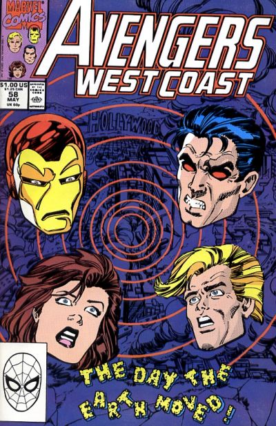 Avengers West Coast 1989 #58 Direct ed. - back issue