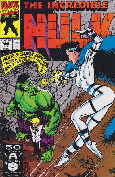 The Incredible Hulk 1968 #386 Direct ed. - back issue
