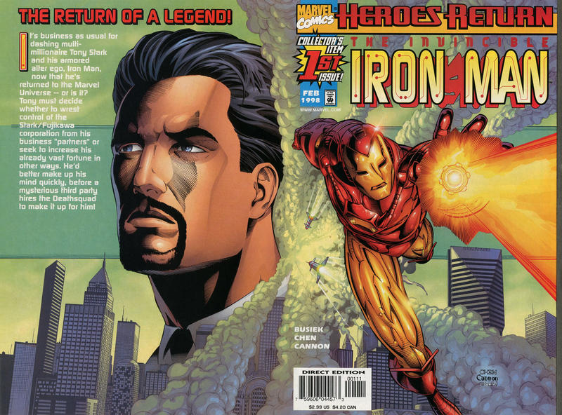 Iron Man 1998 #1 Direct Edition - back issue - $4.00